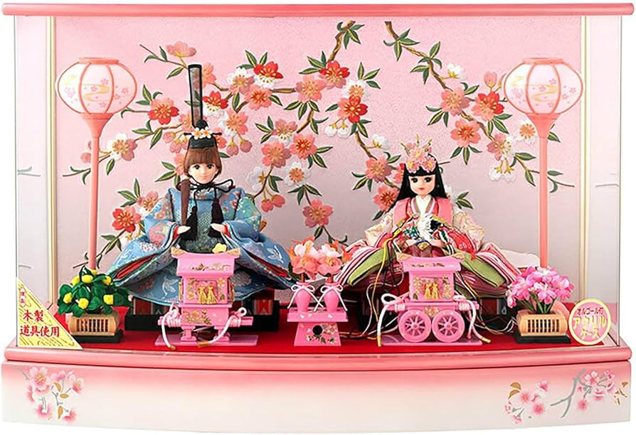 Amazon | 雛人形 リカちゃん 久月 ひな人形 ケース飾り 親王飾り