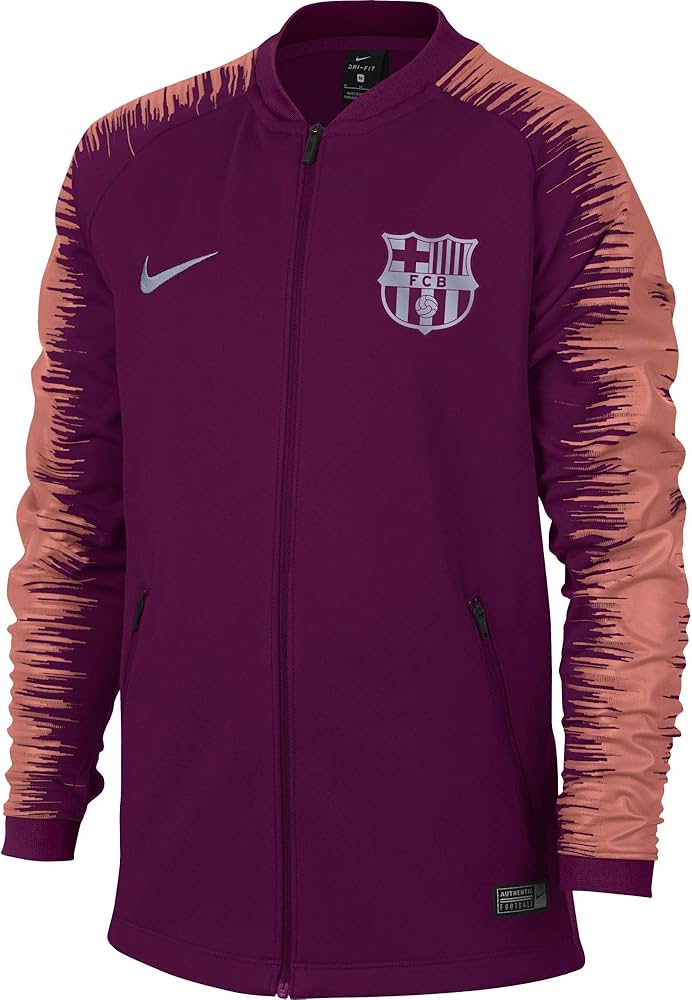 Jaqueta Nike FC Barcelona Anthem - 2018/19, Deep Maroon/Lt Atomic