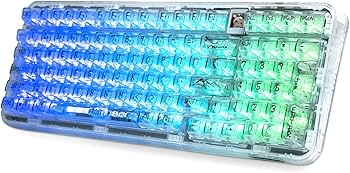 Amazon | CoolKiller CK98 透明キーボード OLEDディスプレイ搭載