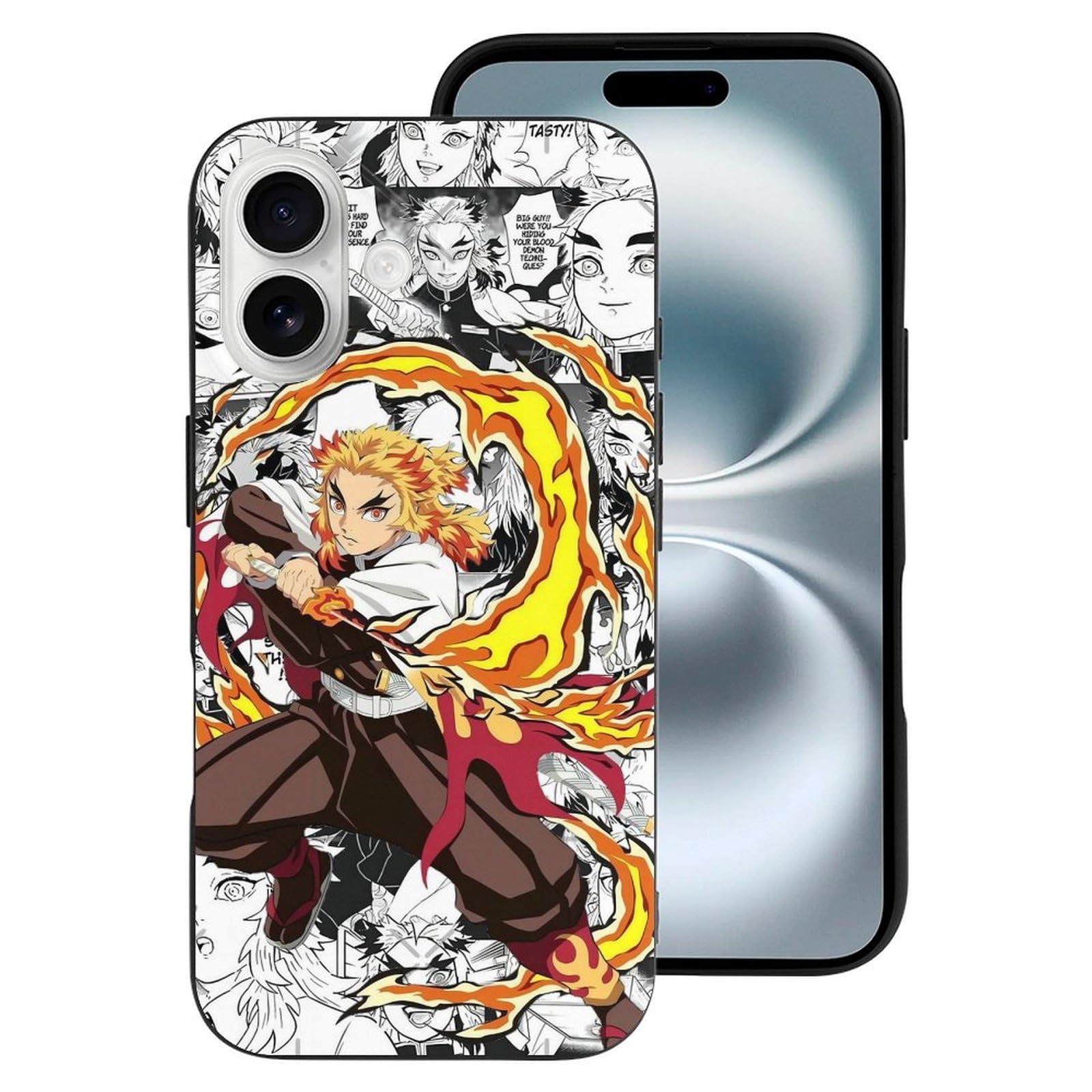 Amazon.co.jp: iPhone 16 ケース 鬼滅の刃 炎柱 煉獄杏寿郎