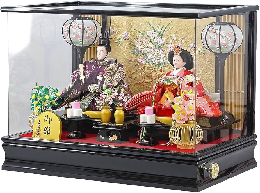 Amazon | 吉徳 雛人形 ケース入り 小三五親王飾り 御雛 アクリルケース