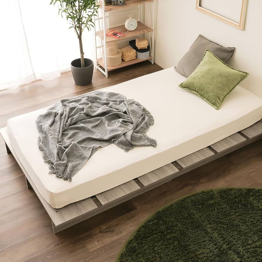 Amazon｜NEO CRASY ボードベッド セミダブル グレー すのこ ローベッド