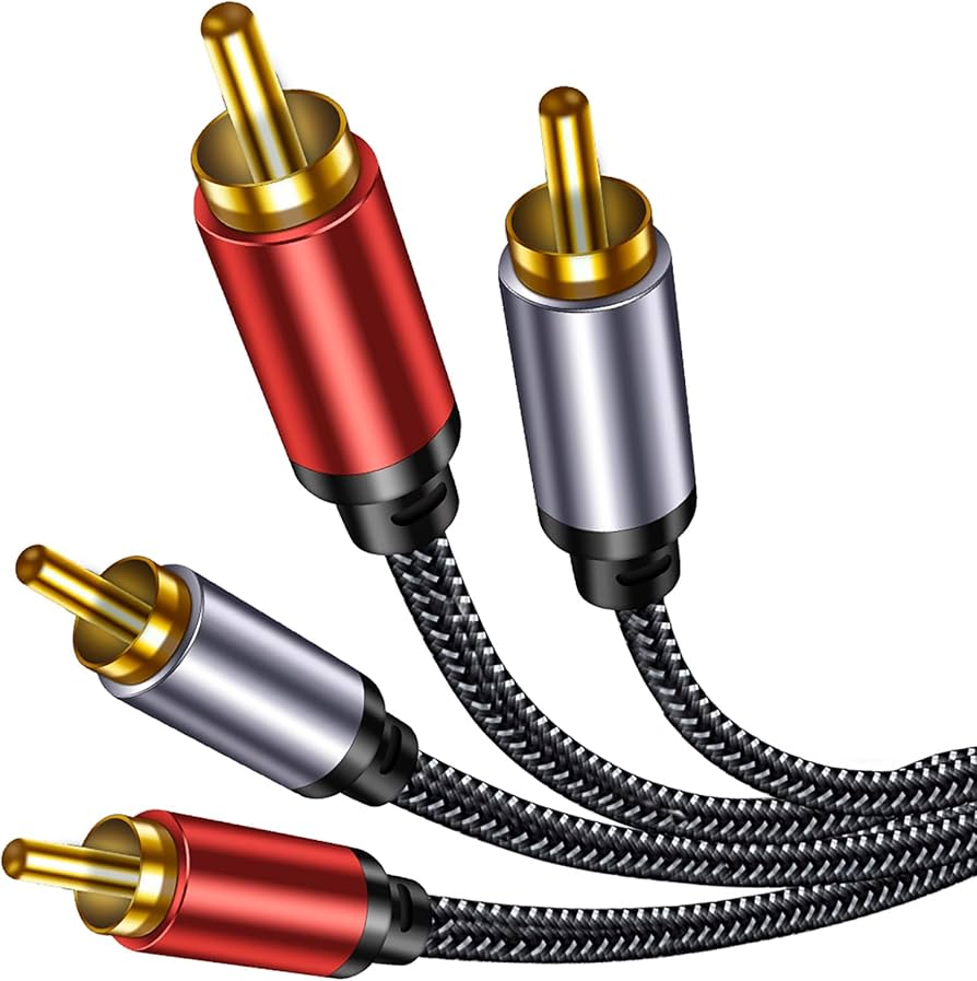 Amazon | RCAケーブル編組: Hi-Fiサウンド 二層シールド亜鉛合金ケース