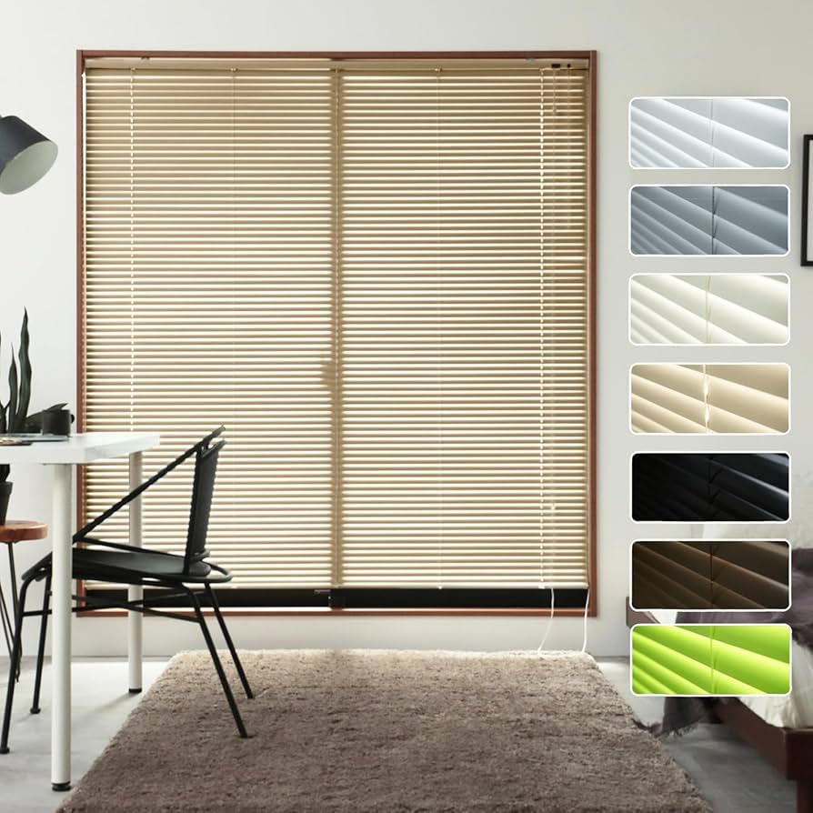 Amazon｜グラムスタイル アルミブラインド 幅180x丈190cm カーテン