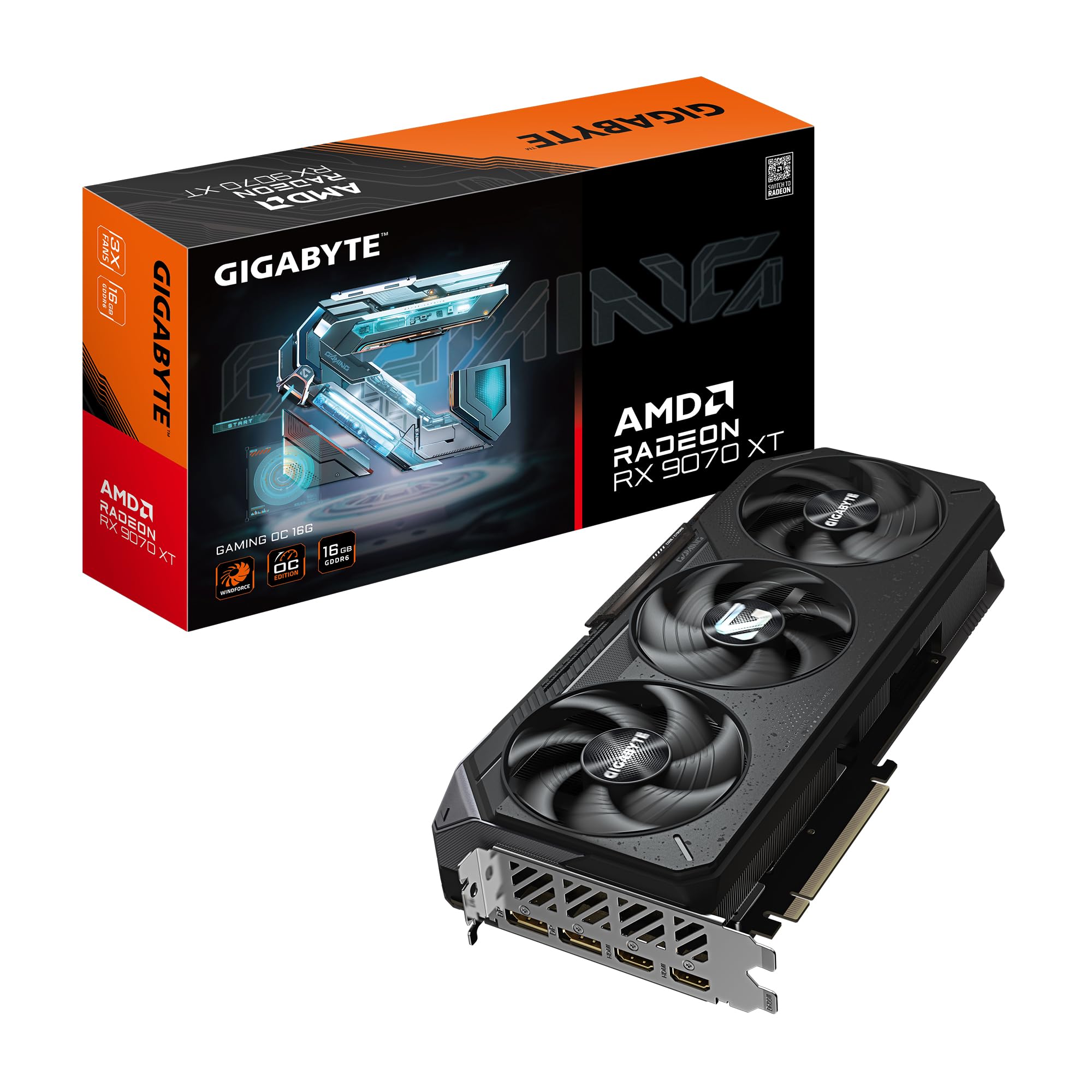 Amazon.com: GIGABYTE Radeon RX 9070 XT Gaming OC 16G Graphics Card