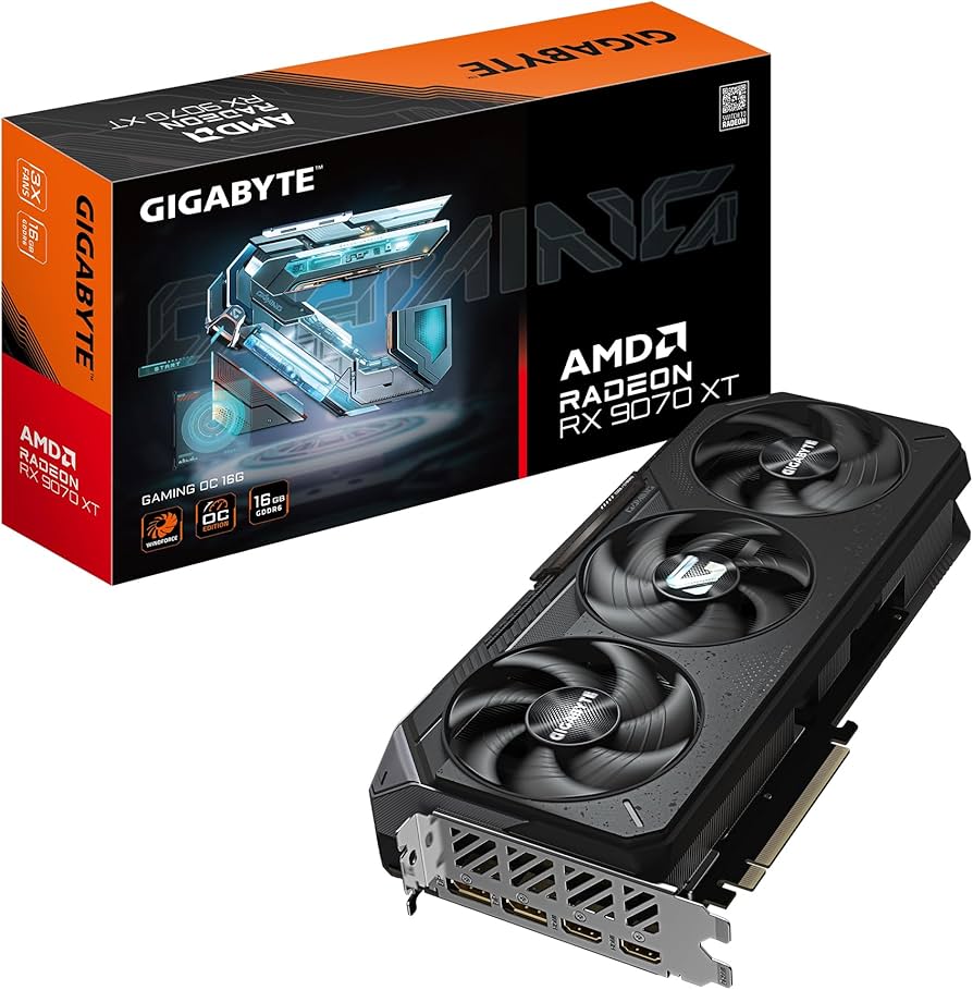 Amazon.com: GIGABYTE Radeon RX 9070 XT Gaming OC 16G Graphics Card