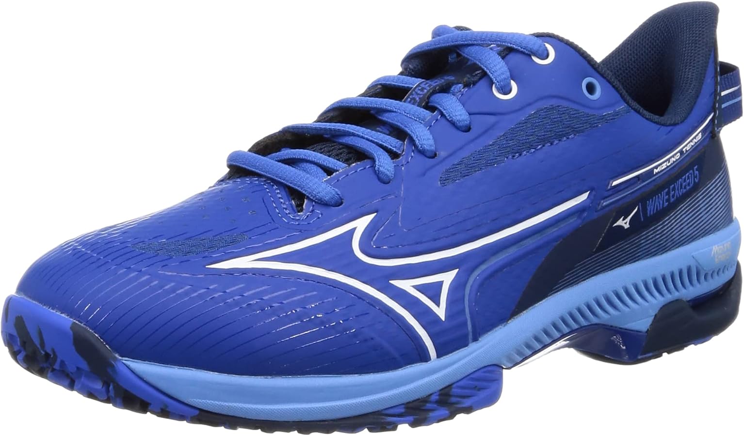 Amazon | [ミズノ] テニスシューズ ウエーブエクシード 5 SW OC ブルー