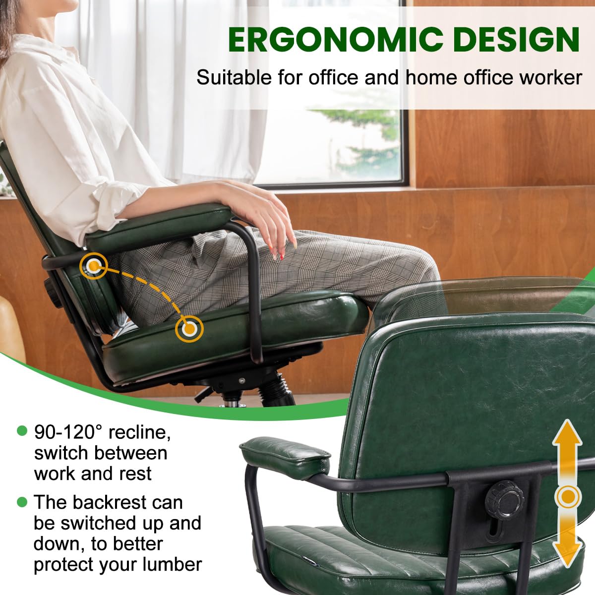 Amazon.co.jp: Artswish ミッドセンチュリーオフィスデスクチェア