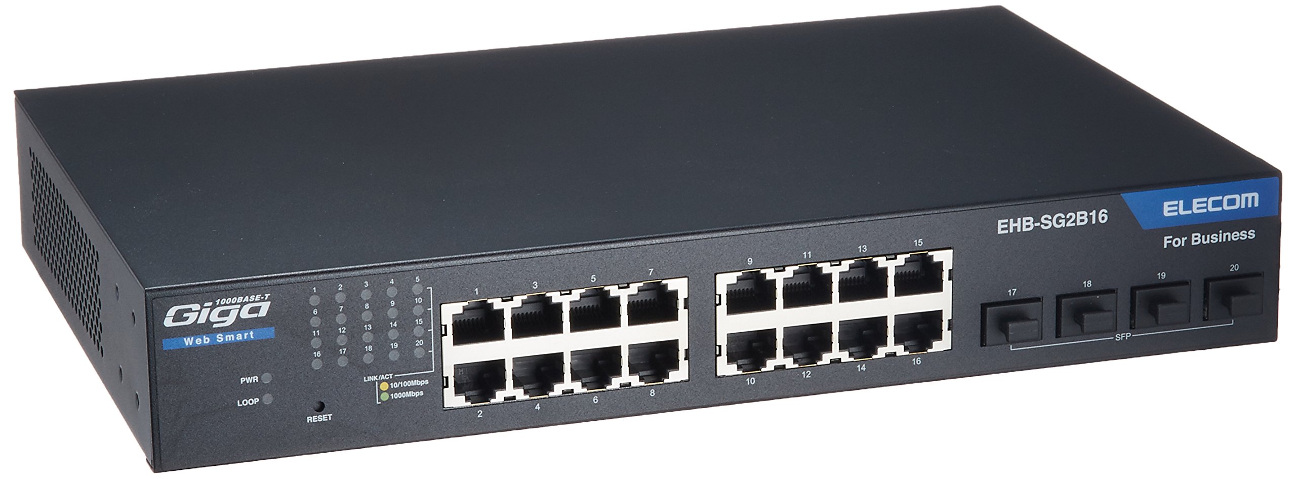 Amazon | エレコム スイッチングハブ 16ポート ギガビット レイヤー2