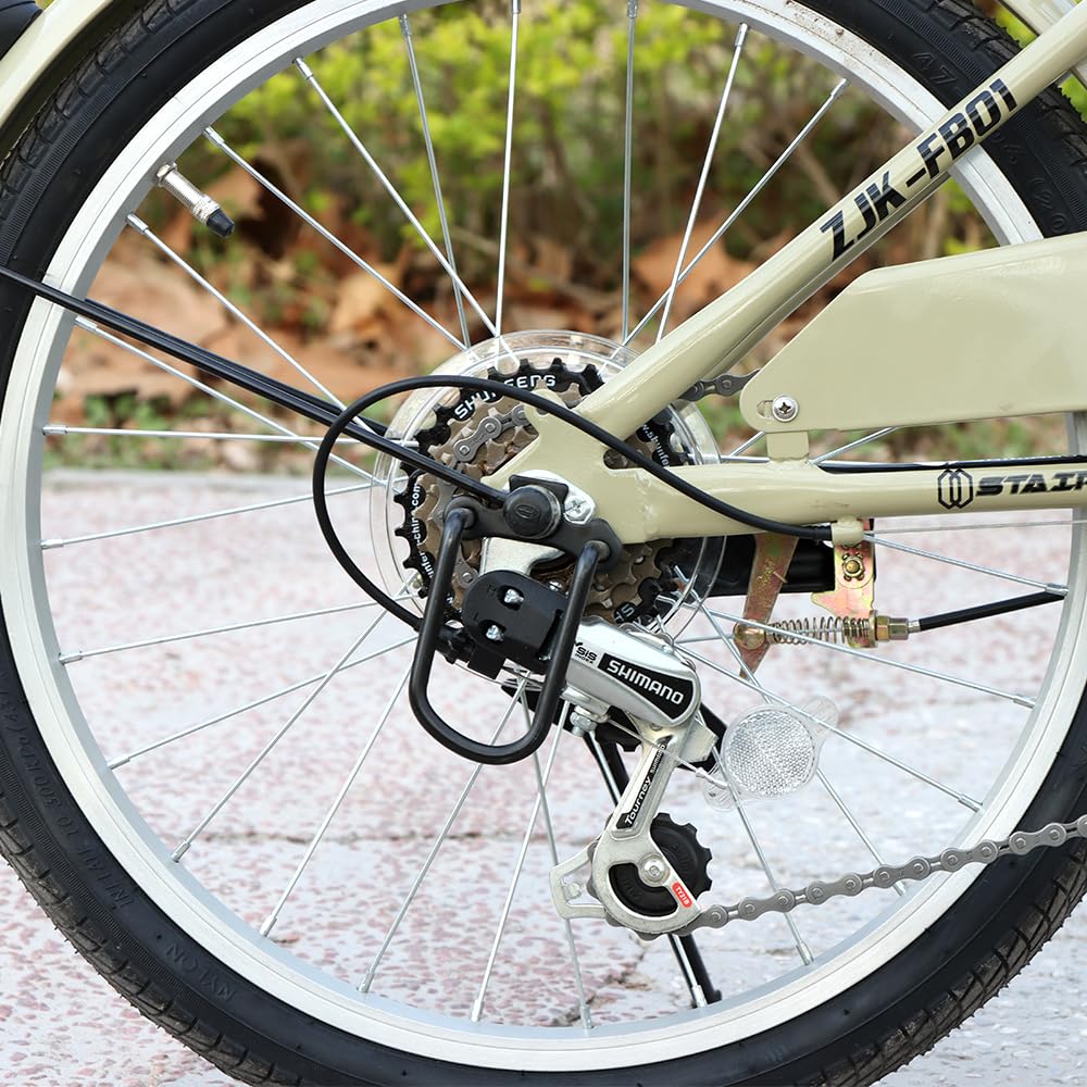 Amazon | 折りたたみ自転車 折り畳み自転車 20インチ シマノ6段変速