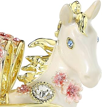 Amazon｜東京銀座PICALS 午年 白馬 ジュエリーボックス 干支の置き物