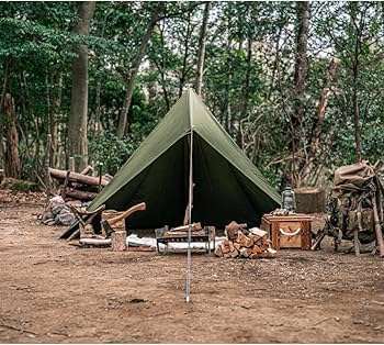 Amazon | 【CAMPLUS】ミリタリースタイルテント ソロテント ワンポール