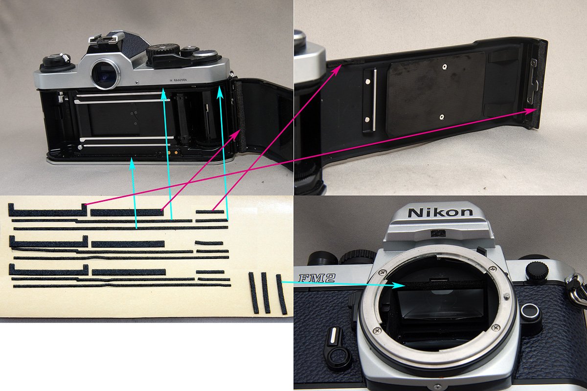 Amazon | Nikon FM2 用カット済みモルト貼り替えキット | カメラ用液晶