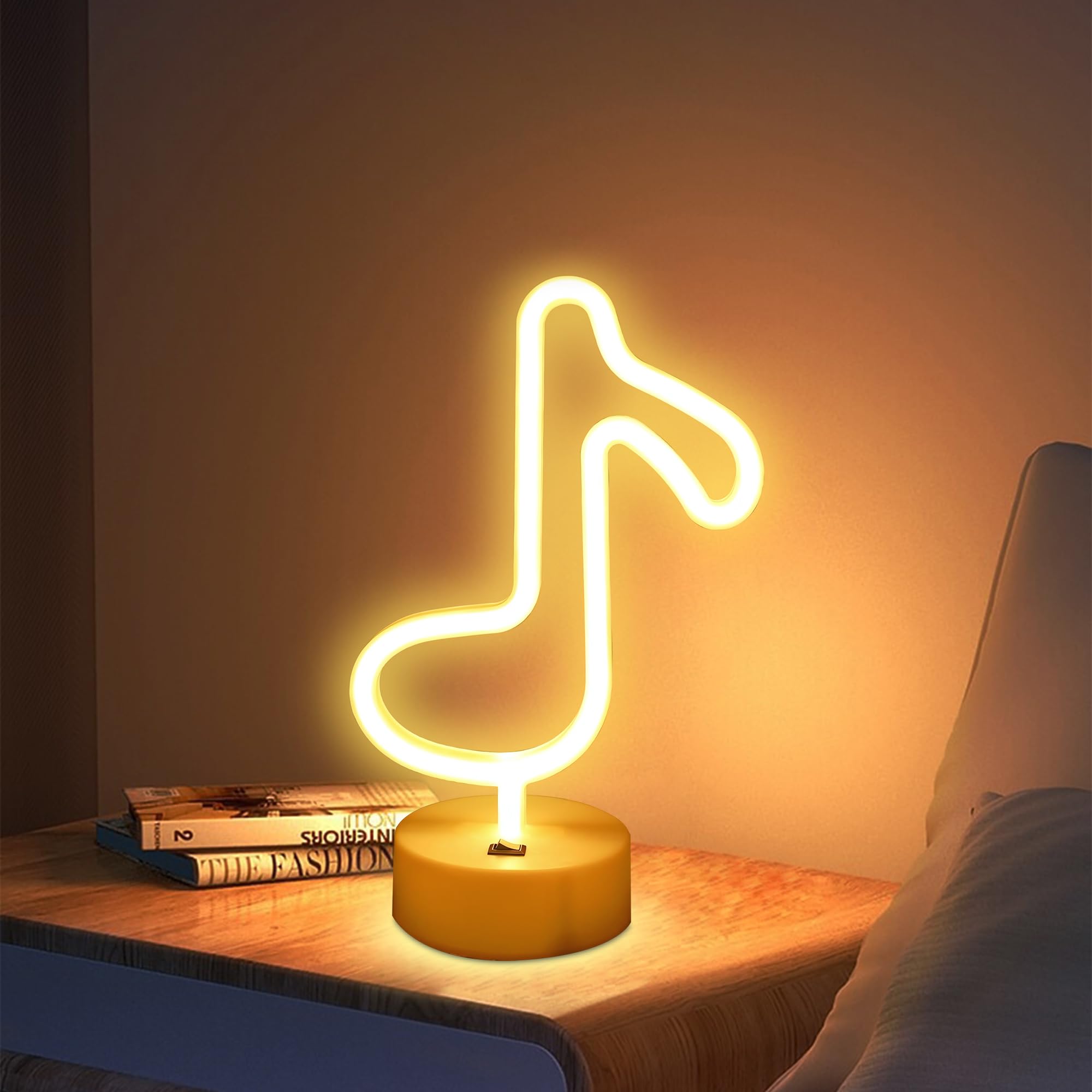 Amazon.com : Led Music Notes Shaped Neon Lights Decor Light Led