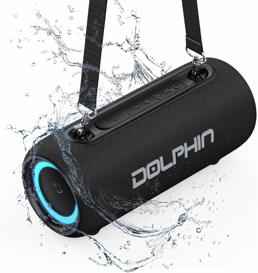 Amazon.com: Dolphin Waterproof Bluetooth Speaker, 26W Loud with