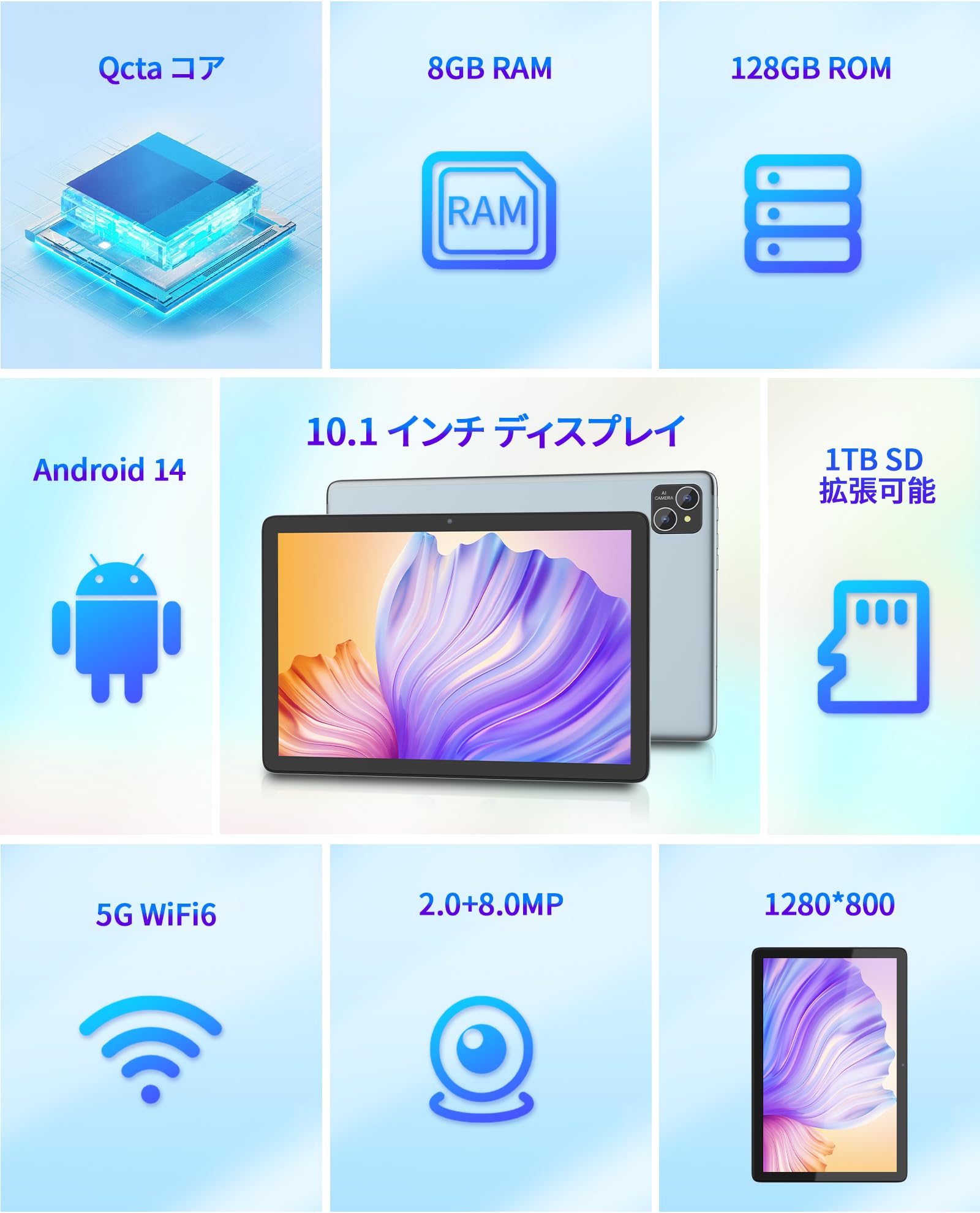 Amazon.co.jp: PUTECCH Android14タブレット2024新登場タブレット10