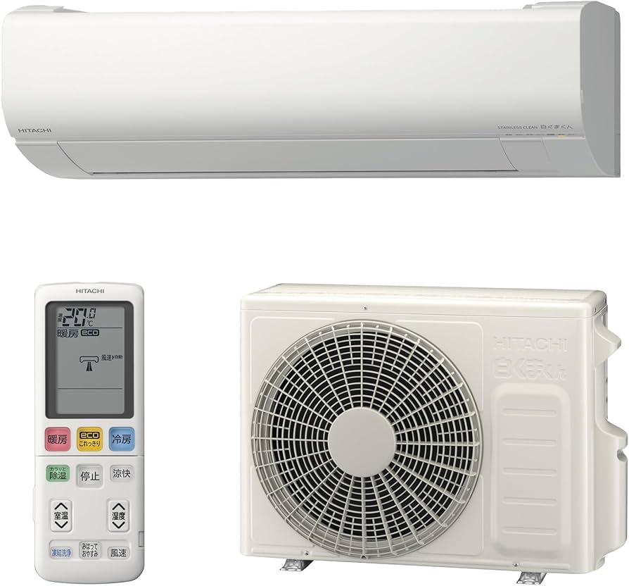 Amazon | 【標準工事費込】日立 ルームエアコン 白くまくん 10畳用