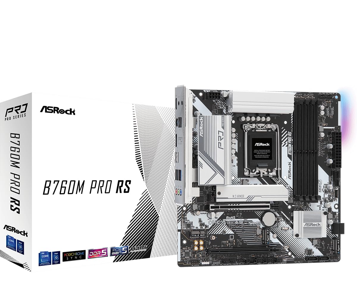 Amazon.com: ASRock B760M Pro RS Motherboard DDR5 7200MHz HDMI