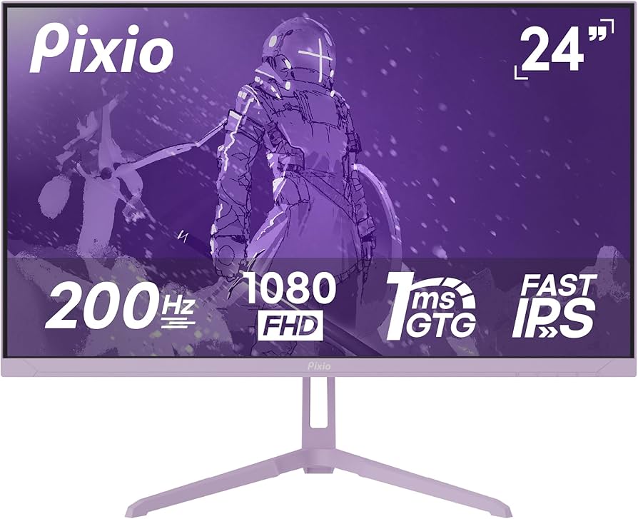 Amazon.com: Pixio PX248 Wave Purple 24 inch 200Hz Refresh Rate FHD