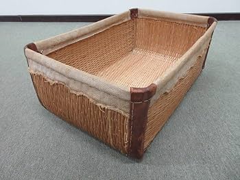 Amazon.co.jp: 昭和レトロ行李こおり柳行李アンティーク古民具収納衣装