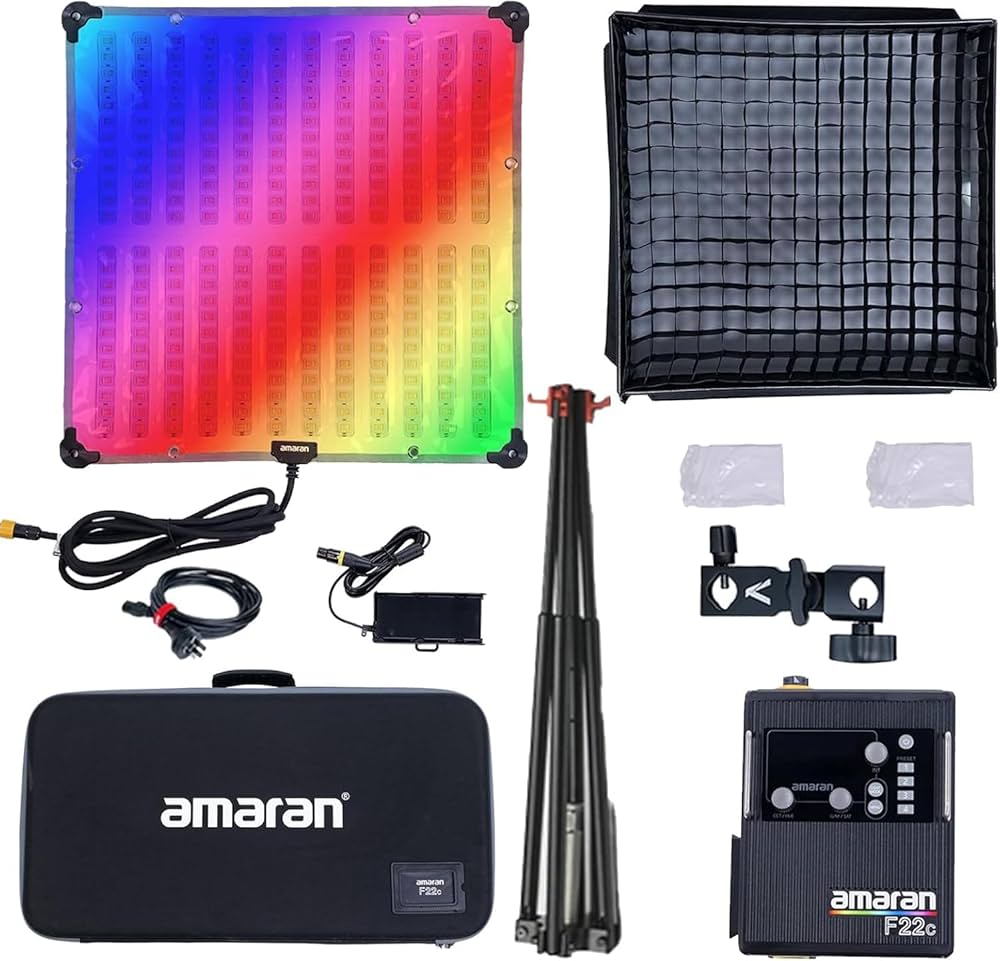 Amazon | Aputure Amaran F22C RGBWW撮影ライト200W 折り畳み式
