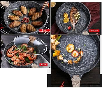 Amazon | ノンスティックフライパン 蓋付き オールインワン アルミ製