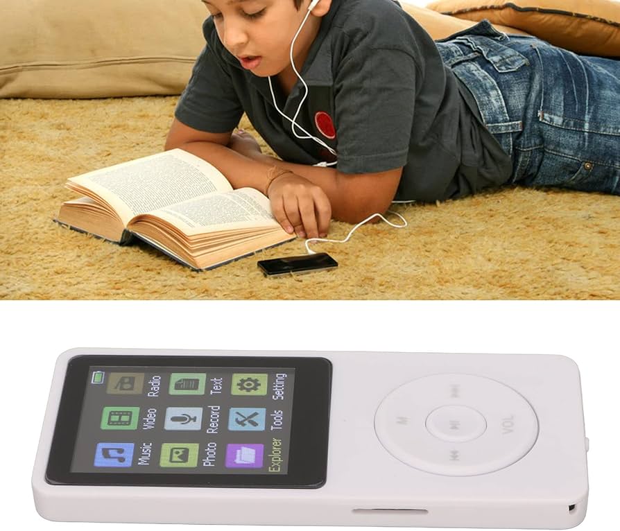 Amazon.co.jp: MP3 MP4プレーヤー、イヤホンと充電ケーブル付きの1.8