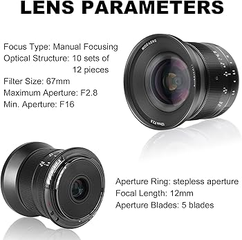 Amazon | 7Artisans 12mm F2.8 MarkⅡ 超広角APS-Cマニュアル