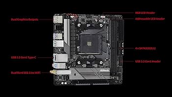 Amazon.com: ASRock A520M-ITX/AC Supports 3rd Gen AMD AM4 Ryzen