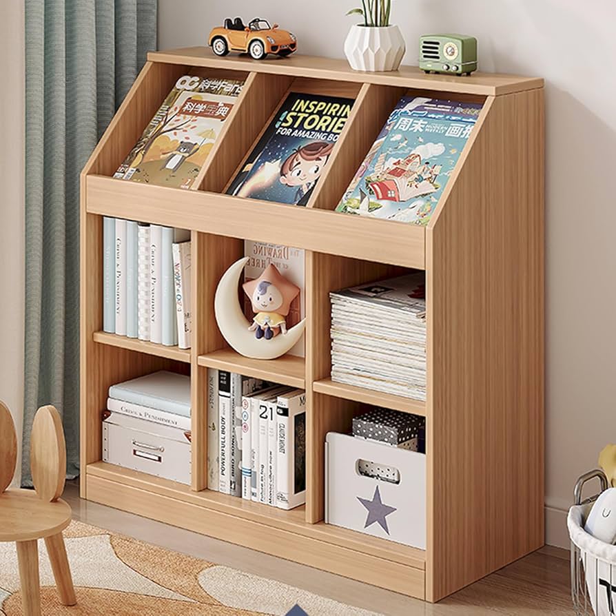 Amazon｜PHUSTJKL 絵本棚 本棚 (大容量) 収納 漫画 コミック 絵本