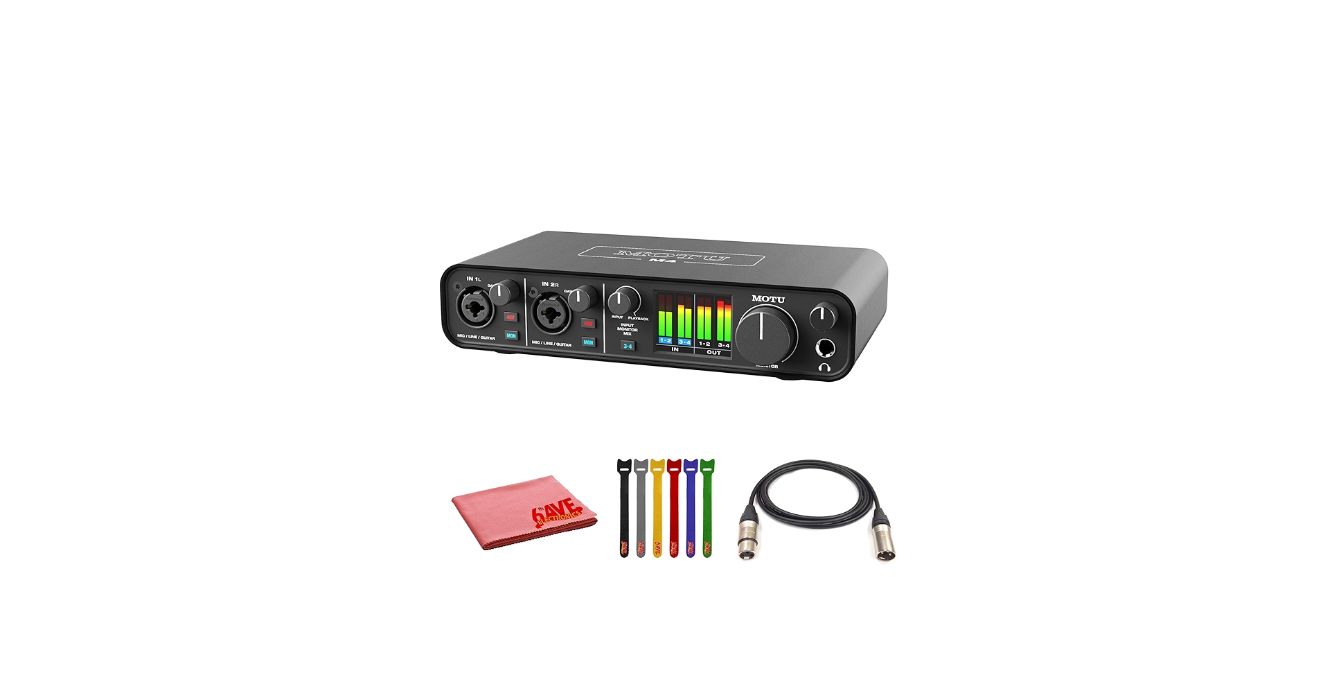 Amazon.com: MOTU M4 USB-C Audio-MIDI Interface (3140) Bundle with