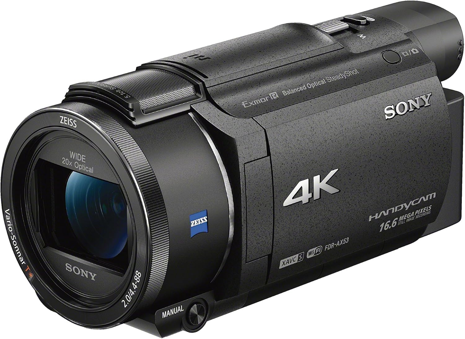 Amazon | Sony FDRAX53/B 4K HD Video Recording Camcorder (Black) by