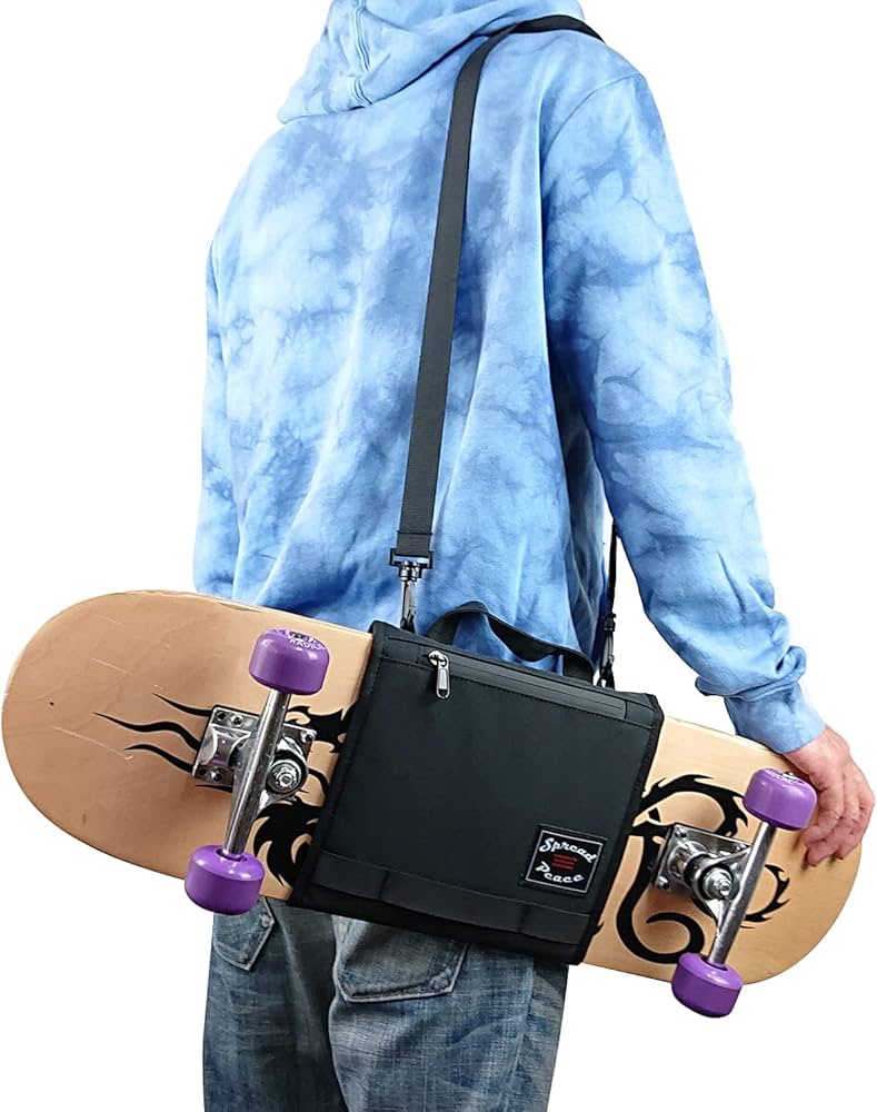 新品購入 保管品】SantaCruz スケートボード メッセンジャーバッグ付き