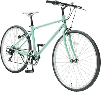 Amazon | クロスバイク 26インチ スチール シマノ製 6段変速 ライト
