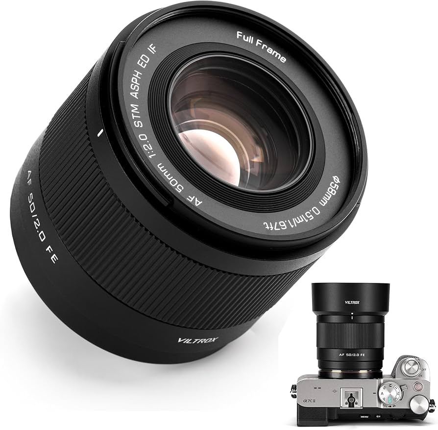 Amazon.com : VILTROX AF 50mm F2.0 FE Full-Frame Autofocus Lens for