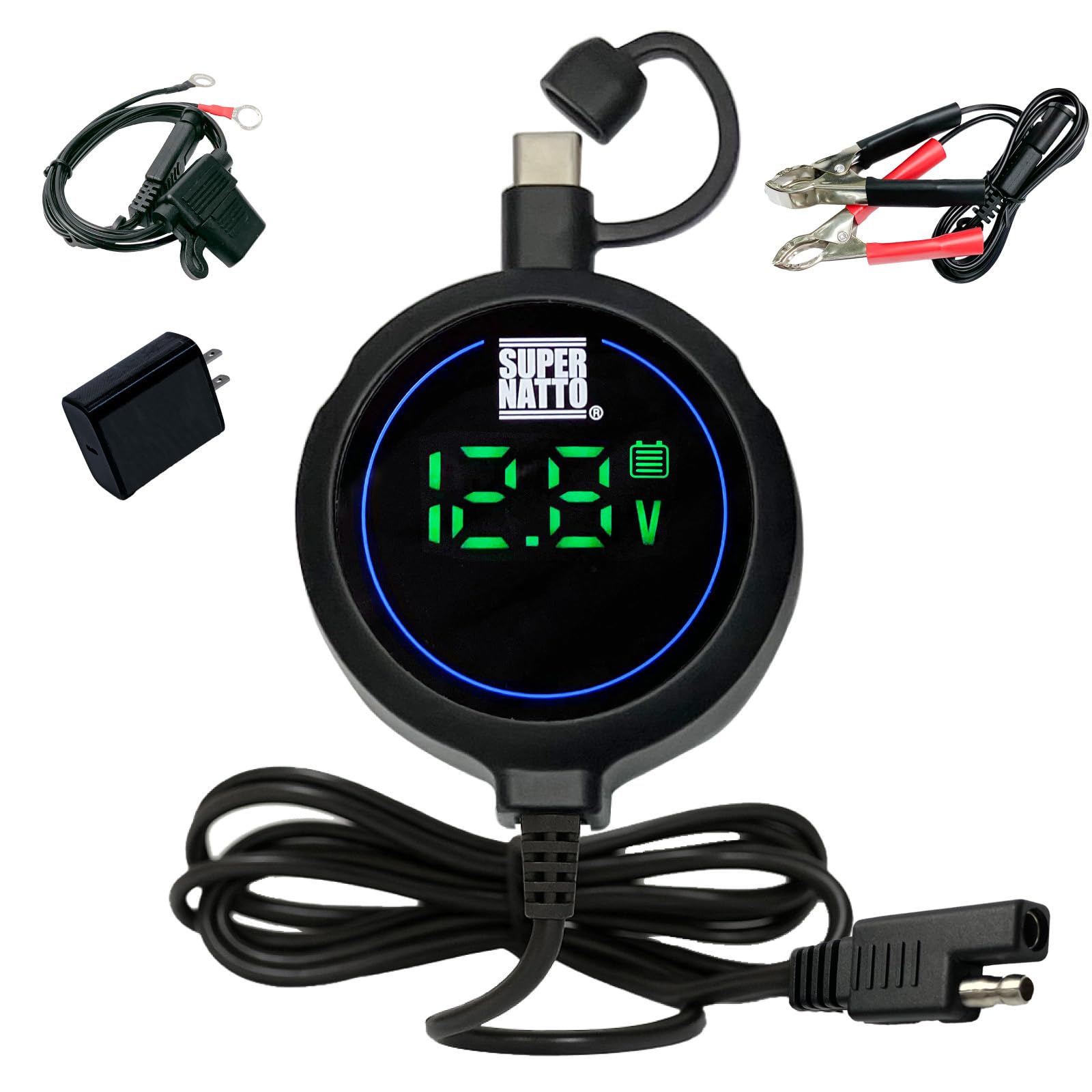 Amazon.co.jp: スーパーナット スマホ用のモバイルバッテリーでバイク