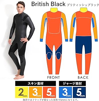 Amazon | FELLOW セミドライ ウェットスーツ チェストジップ