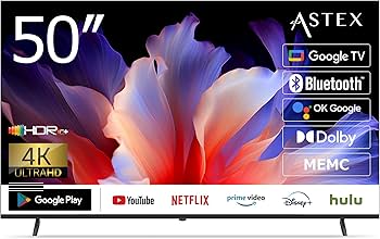 Amazon | ASTEX チューナーレステレビ 4K 50インチ Google TV Wi-Fi