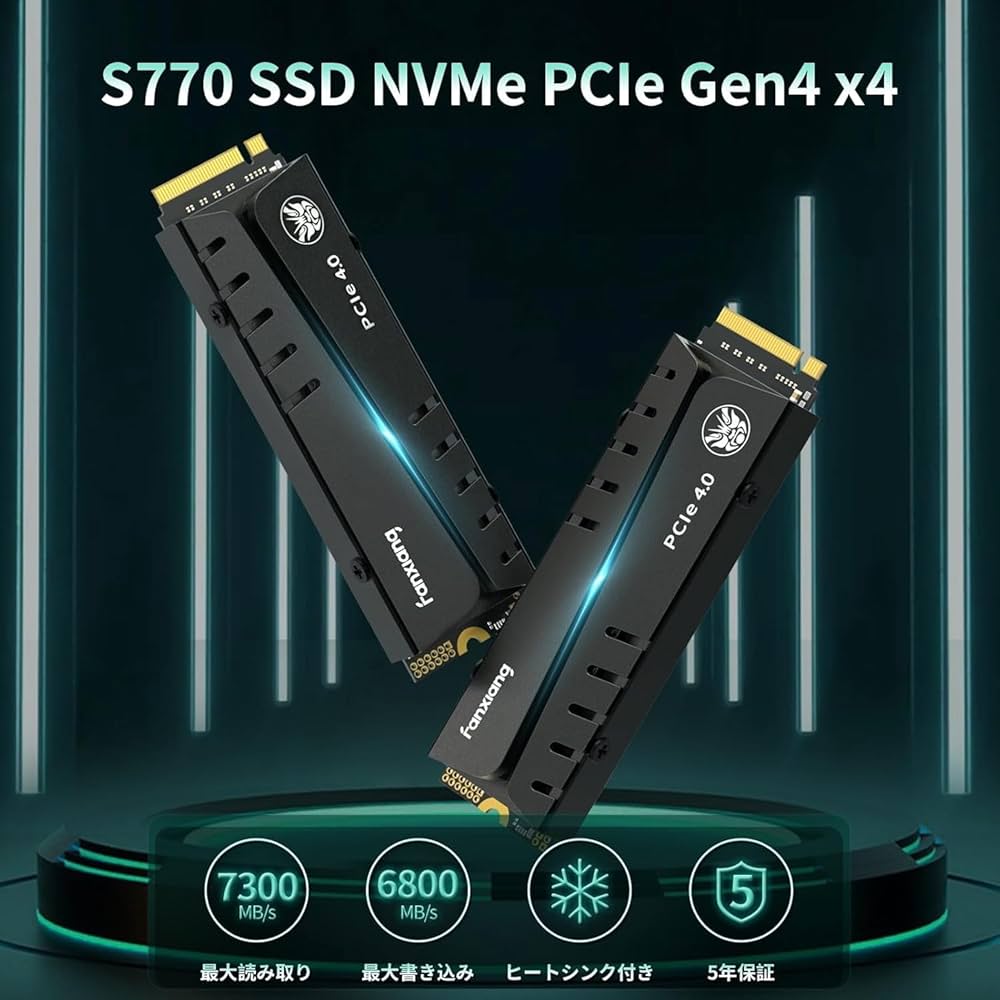 Amazon | fanxiang S770 SSD 4TB【DRAMキャッシュ搭載 / PS5動作確認済