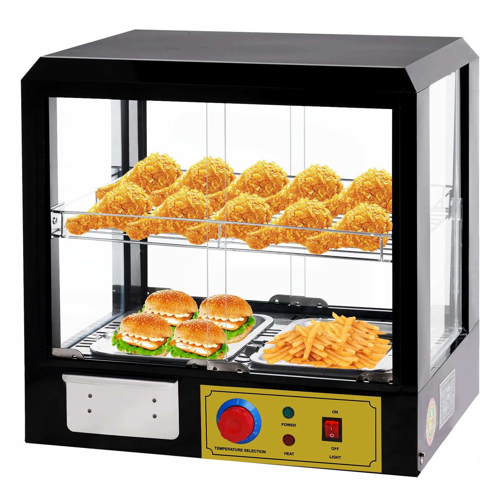 Amazon｜業務用フードケース 食品保温ディスプレイケース 温度調節可能