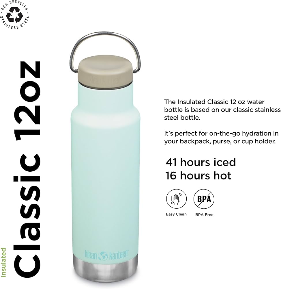 Amazon.com : Klean Kanteen Classic Insulated Water Bottle with
