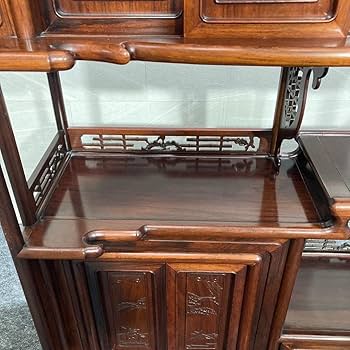 Amazon.co.jp: 茶箪笥 茶棚 飾り棚 昭和レトロ 和室 唐木 アンティーク