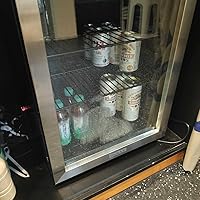 Amazon | Shelddi 小型冷蔵庫 48L コンプレッサー式 透明ガラスドア 3