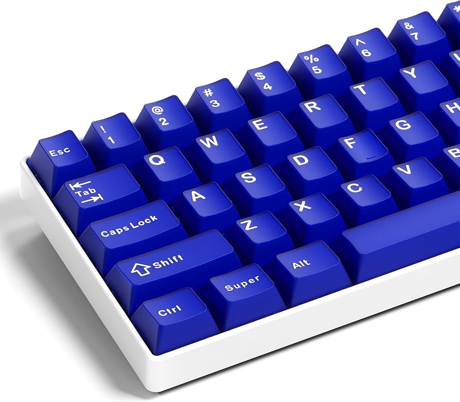 Amazon.com: GMKWTL XVX Blue Keycaps, Double Shot PBT Keycap Set