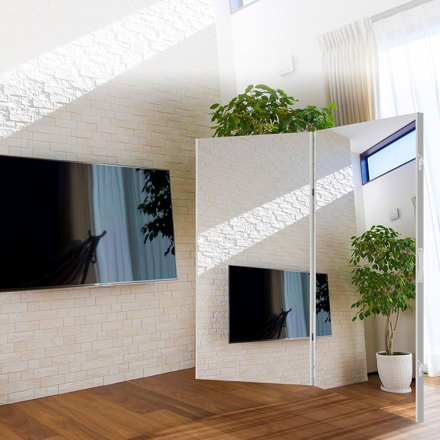 Amazon.co.jp: johnlife 鏡 全身 折り畳み 割れない鏡 軽量 ダンス