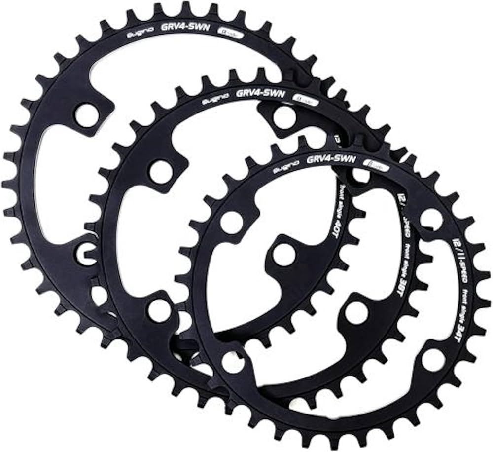 Amazon.co.jp: スギノ(Sugino) GRV4-SWN 34T 3/32 BLACK for Shimano 4