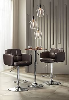 Amazon.com: Studio 55D Trek Chrome Swivel Bar Stool 32 3/4