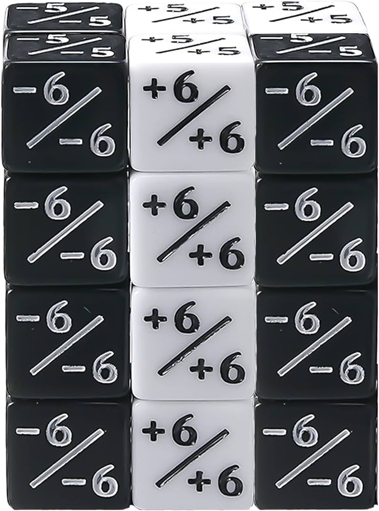 Amazon | ダイスカウンター 24個セット（白12個+黒12個） 16mm
