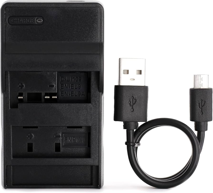 Amazon.com : Norifon EN-EL9 USB Charger for Nikon D3000, D40, D40x