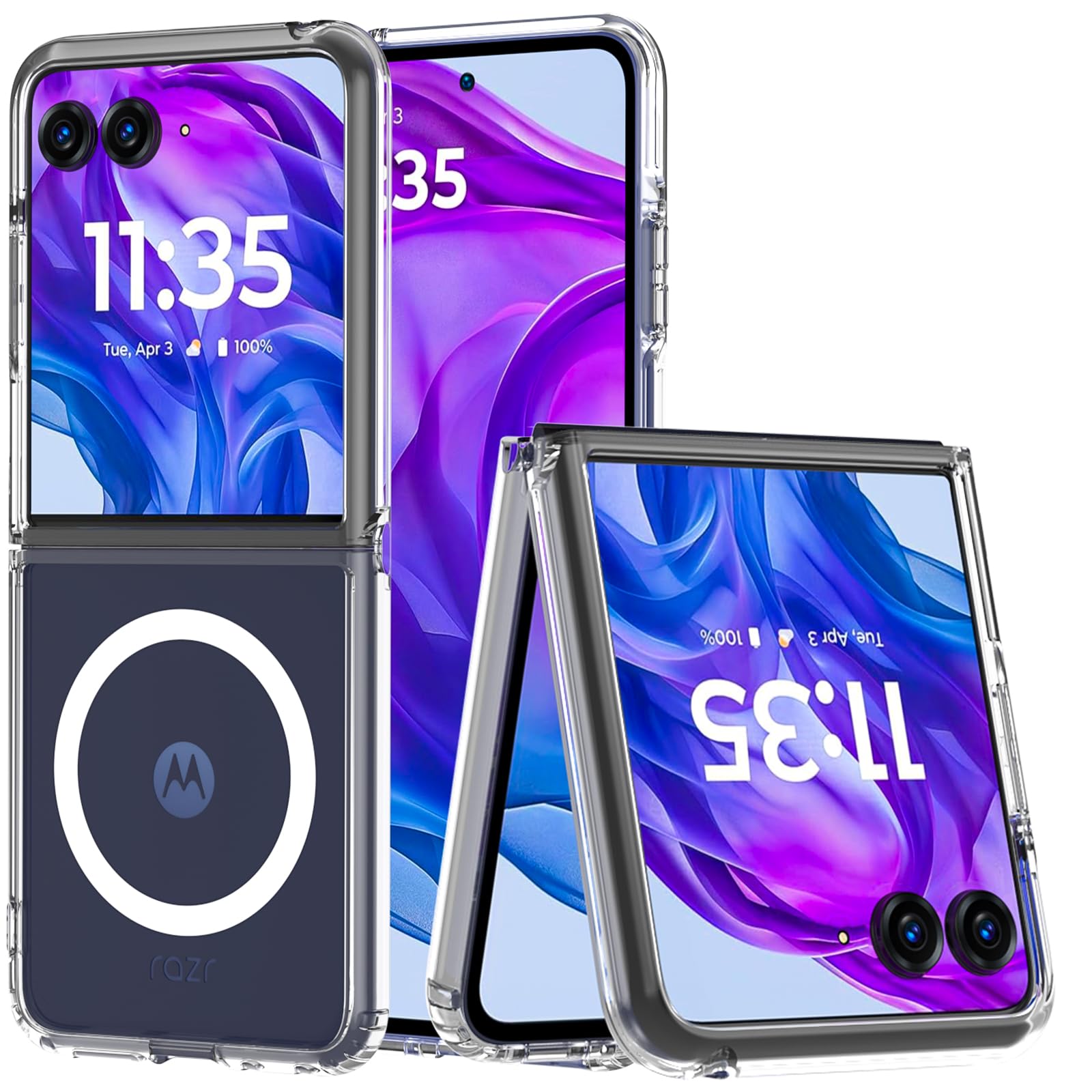 Amazon.com: Fin2feel Magnetic for Moto Razr+ Plus 2024/2025 Case